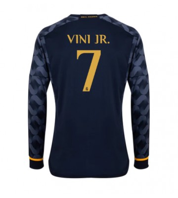 Real Madrid Vinicius Junior #7 Koszulka Wyjazdowych 2023-24 Długi Rękaw